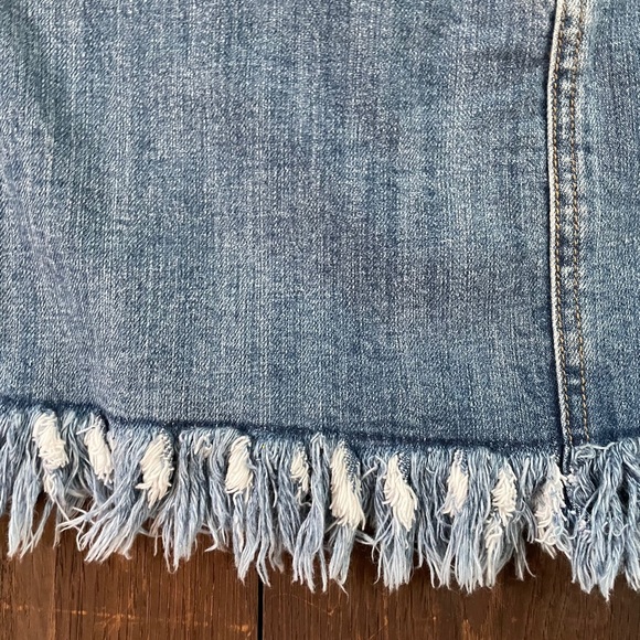 FOREVER 21 Frayed Denim Mini Skirt - Picture 8 of 11